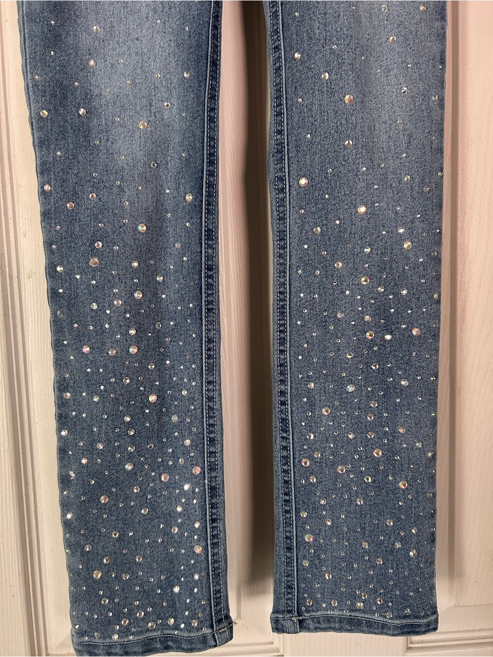 kidpik Light Blue Rhinestone Skinny Jeans - Picture 4 of 4